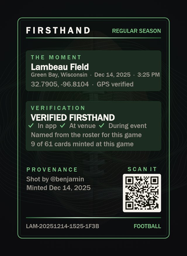 The back of the same card