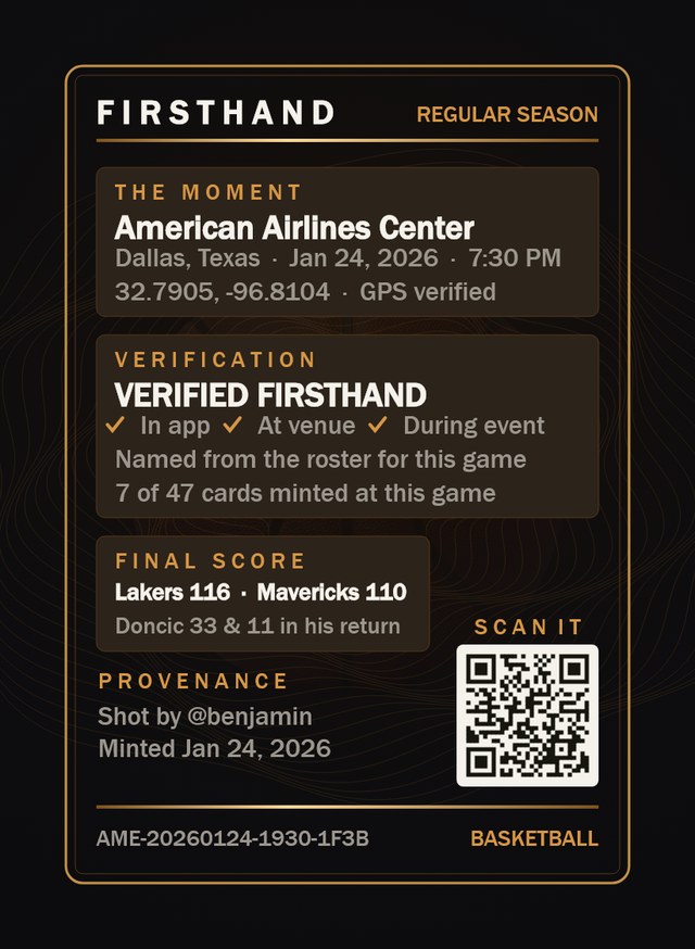 The back of the same card