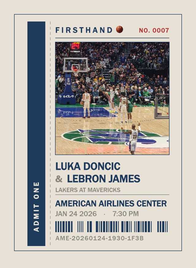 A Firsthand card, front